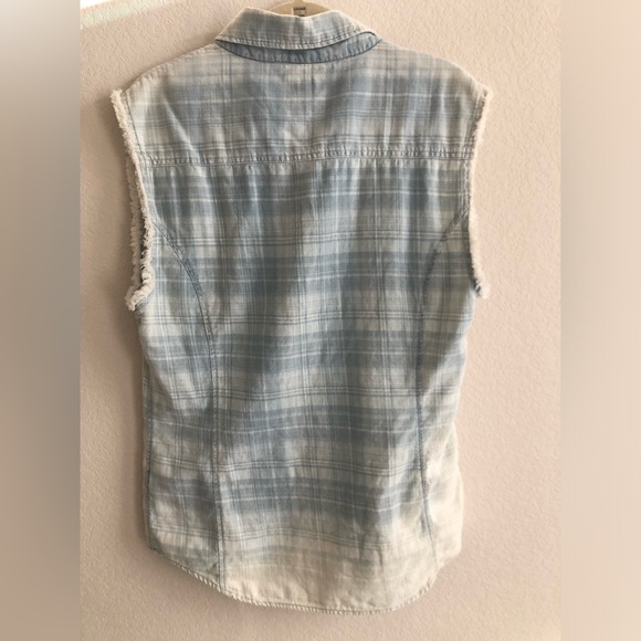 Hudson Emma Sleeveless Button Down size medium Free Shipping - Picture 3 of 7